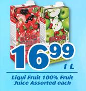 Liqui Fruit 100% Fruit Juice Assorted-1L Each