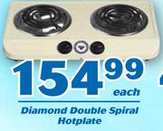 Diamond Double Spiral Hotplate Each