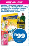 Sunlight 2 In 1 Hand Washing Powder Combo