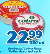Sunbeam/Cobra Floor Polish Assorted-350ml Each