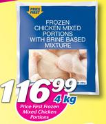 Price First Frozen Mixed Chicken Portions-4kg
