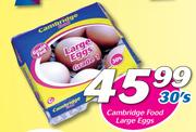 Cambridge Food Large Eggs 30’s