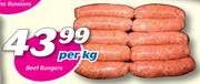 Beef Bangers-Per kg