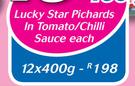 Lucky Star Pilchards In Tomato/Chilli Sauce-12x400g Each
