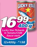 Lucky Star Pilchards In Tomato/Chilli Sauce-400g Each