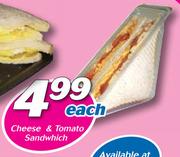 Cheese & Tomato Sandwich-Each