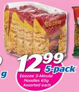 Eeezee 3-Minute Noodles 5-Pack-65g Each