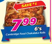Cambridge Food Chakalaka Rolls 6’s