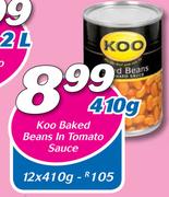 Koo Baked Beans In Tomato Sauce-12x410g