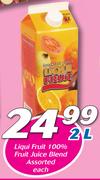 Liqui Fruit 100% Fruit Juice Blend-2Ltr Each