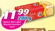 Bakers Red Label Biscuits-200g Each