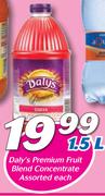 Daly’s Premium Fruit Blend Concentrate-1.5Ltr Each