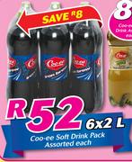 Coo-ee Soft Drink Pack-6x2Ltr Each