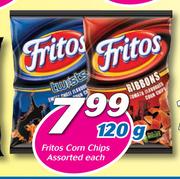 Fritos Corn Chips-120g Each