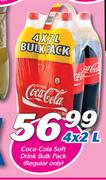 Coca-Cola Soft Drink Bulk Pack (Regular Only)-4x2Ltr