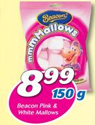 Beacon Pink & White Mallows-150g