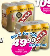 Hansa Pilsner Cans-2x6x500ml