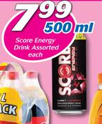 Score Energy Drink-500ml Each