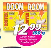 Doom Rattex Deadly Pellets/Powder-100g Each