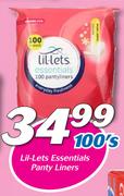 Lil-Lets Essentials Panty Liners 100’s
