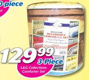 L & G Collections 3 Piece Comforter Set 