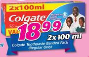 Colgate Toothpaste Banded Pack (Regular Only)-2x100ml
