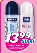 Nivea Roll-On-50ml Each