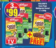 Kellogg's Coco Pops Multigrain Cereal 3 x 350g + Free Kellogg's Coco Pops Multigrain Cereal 350g