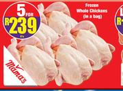 Frozen Whole Chickens (In A Bag)-For 5