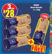 Henro Marie Biscuits 3 x 150g + Free Henro Marie Biscuits 150g