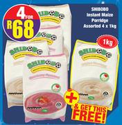 Shibobo Instant Maize Porridge Assorted 4 x 1kg With Free Shibobo Instant Maize 1kg