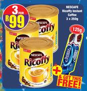 Nescafe Ricoffy Coffee 3 x 250g + Free Super Creams 125g