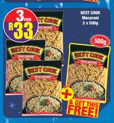 Best Cook Macaroni-3 x 500g