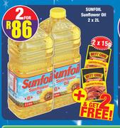 Sunfoil Sunflower Oil-2x 2Ltr