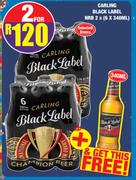Carling Black Label NRB-2 x 6 x 340ml