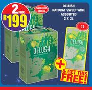 Delush Natural Sweet Wine Assorted-2 x 3Ltr