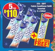 Sta Soft Fabric Conditioner Refill Assorted-For 5 x 500ml