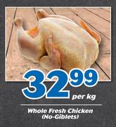 Whole Fresh Chicken (No Giblets)-Per kg