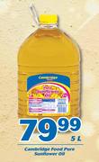 Cambridge Food Pure Sunflower Oil-5Ltr