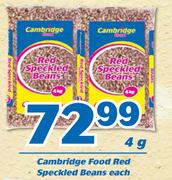 Cambridge Food Red Speckled Beans-4kg