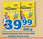 Nestle Nespray Full Cream Milk Powder Pouch-400g Each