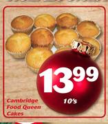 Cambridge Food Queen Cakes-10's