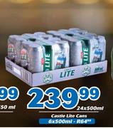 Castle Lite Cans-24x500ml