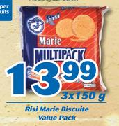 Risi Marie Biscuite Value Pack-3x150g