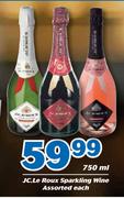 JC.Le Roux Sparkling Wine-750ml Each
