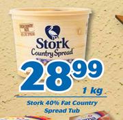 Stork 40% Fat Country Spread Tub-1kg