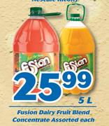Fusion Dairy Fruit Blend Concentrate-5Ltr Each
