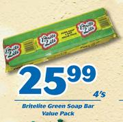 Britelite Green Soap Bar Value Pack-4's