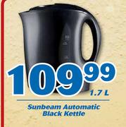 Sunbeam 1.7Ltr Automatic Black Kettle