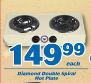 Diamond Double Spiral Hot Plate-Each